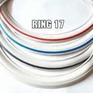 Tire Trim Ring 17 Honda Astrea Grand Star Prima C70 C80 4pcs Front Rear Strong and Thick Alloy Mater