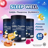 Ujin Gaba+Theanine Gummies For Sleep Time กัมมี่ก่อนนอน รสผลไม้แท้ ไม่ใส่สีสังเคราะห์ เคี้ยวอร่อย ทา