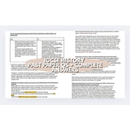 IGCSE Cambridge HISTORY Paper 1(Digital) - Fully Answered Past Papers + Marked and Amended according
