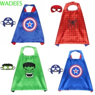 WADEES Super Hero Figure Costumes Special Birthday Party Cosplay Costume Party Theme Supplies Hulk Aaptain America Cloak Cape