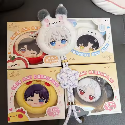 Anime Game Love And DeepSpace 9cm Plush Cute Headphone Case Pendant Sylus Caleb Xavier Rafayel Zayne