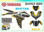 Yamaha Decals for Sniper VVA 155 Motorcycle Sticker - Waterproof Carbon Petronas Design