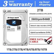 CCTV HDD1TB/2TB/4TB/6TB/8TB/10TB 7200RPM Hybrid Surveillance DVRs Dedicated Monitoring CCTV Hard Dis