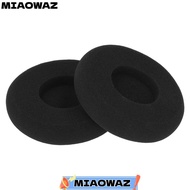 MIAOWAZ 2PCS Headphone Ear Cushion, 80mm Soft Sponge Earpad Cover, Durable Comfortable Black Replace