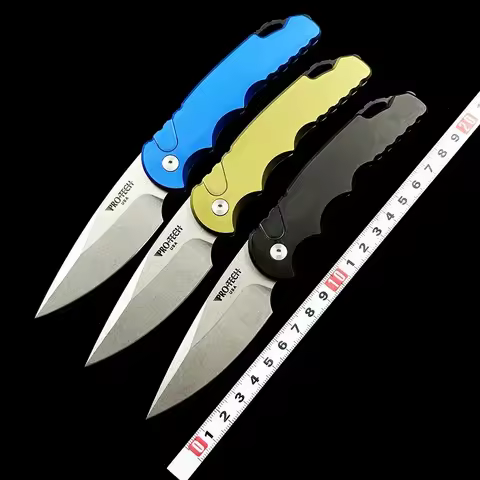 Pro Tech T501 TR-5 Folding Knife 3.25 "Aluminum Handles Outdoor Camping Hunting Pocket EDC Tool Knif