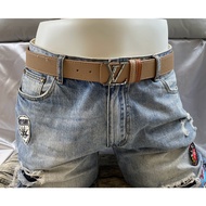 Lv Fashionable And Versatile Retro Leather Belt