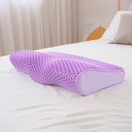 【小日常寢居】冷感科技TPE果凍人體工學蝶型記憶枕(33×60公分)
