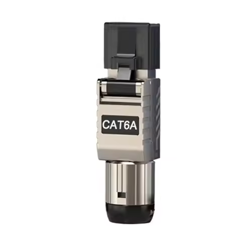 2000MHz RJ45 Cat8 Cat7 Cat6A Connectors 40G LAN Cable Crystal Head Panel RJ45 Metal Tool Zinc Alloy 