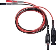 ZIBOO PVLEAD1 Solar to 4mm Test Lead Set, Solar Test Cables Wires 1000V/20A for Photovoltaic Solar P