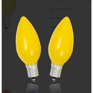 God of Wealth light bulb, yellow E12 Sopoka lamp holder bulb, 0.8w capacity