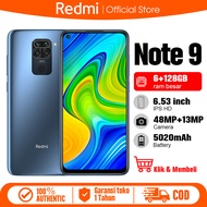 Redmi note 9 ram 6 128gb Original 5020mAh hp murah Android 4G 48+13MP Smartphone Handphone promo cuci gudang cod asli Second