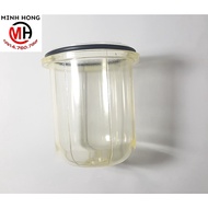 Fuel oil filter cup 50x90mm (50x85) with anti-breakage yellow plastic, used for tractors (OEM produc