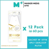 Sachet M+ KF94 Earloop 3D mask (12 Pack)