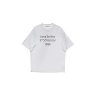 Acne Studios Logo T-Shirt Relaxed Grey