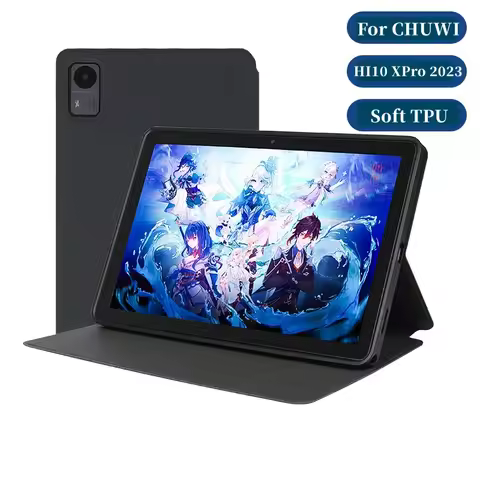 Ultra Thin Three Fold Stand Case For Chuwi Hi10 XPro 10.1inch Tablet Soft TPU Drop Resistance Cover 