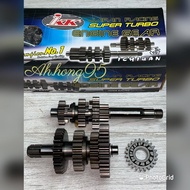 KRISS-110 (K-1/K-2) KRISS-120 IKK RACING SUPER TURBO RACING GEAR BOX (SR2) COMP SET (Siap Ade Gear E