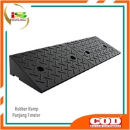 Rubber Ramp Anti-Slip Rubber Ramp 1 Meter Length 5 cm Height 6 cm/ 7 cm/