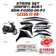 [100% Original Yamaha] LC135 V8 FI (21) Body Sticker Stripe Purple DNPM1 BDK-FG000-00-P3