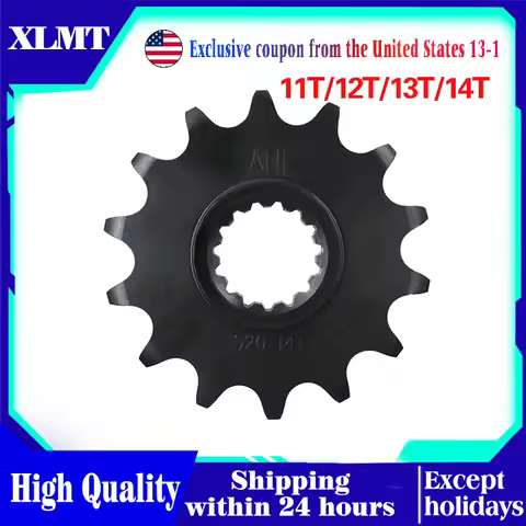 Gear 11T 12T 13T 14T Motorcycle Front Sprocket chain For EGS 125 200 250 300 360 380 400 2T 4T Racin