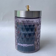 UNGU Purple diamond screw glass jar size 1250 ML (FE1250)
