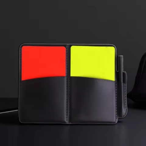 1PCS Sport Football Soccer Referee Wallet Notebook With Red Card Yellow Sports Card Team And Soccer 