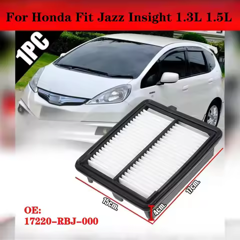 Engine Air Filter Element for Honda Fit Shuttle Freed Spike Jazz GE Hybrid Insight 1.3L 1.5L Replace