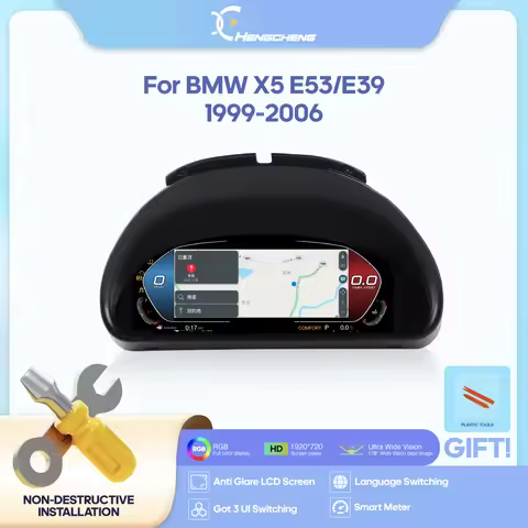 For BMW X5 E53/E39 1999-2006 Digital Cluster Carplay Map LCD Dashboard Cockpit Virtual Instrument Pl
