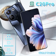 24cm HD Large Screen C20 Pro Mobile Phone 16+1T Large Memory Smartphone TK Can