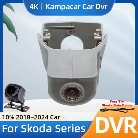 Kampacar SKD08-4K 2160P Wifi DashCam Camera Video Recorder For Skoda 76mm Kodiaq Enyaq 60 Karoq Enya