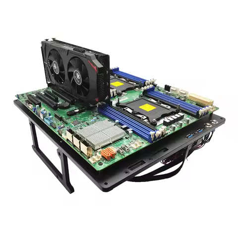 USB3.0 Open Bench Table PC Case For EATX ITX MATX ATX X79 X99 Systemboard Full Aluminum Alloy Comput