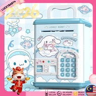 Money Saving Box Piggy Bank for Kids Password Tabung Simpan Duit Cinnamoroll Fingerprint Unlock ATM 