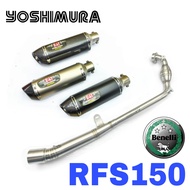 Benelli RFS150i Yoshimura Exhaust System RFS150 Project79 Muffler Ekzos Manifold 28mm Power Boom RFS