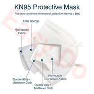 Kn95 Face Mask 5ply  Protective Face Shields Pm2.5 Dustproof Collapsible N95