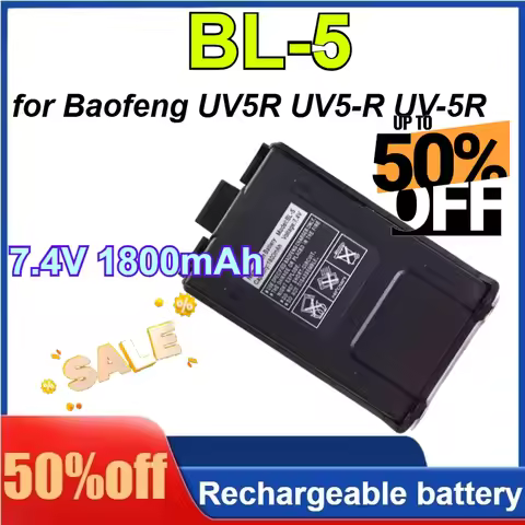 BL-5 7.4V 1800mAh for Baofeng UV5R UV5-R UV-5R Batteries Li-on Rechargeable Walkie Talkie Battery