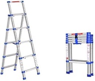 Telescopic Ladder Multi-Purpose Aluminium Telescoping Ladder Extension Extend Portable Ladder Foldable Ladder (Color : A) (A) Beauty Comes