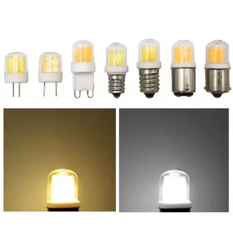 Mini 5W LED COB Corn Bulb BA15D BA15S E11 E12 E14 G4 G8 G9 Replace 45W Halogen Lamps Chandelier Ligh