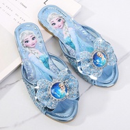 Selipar budak selipar wanita selipar pantai Summer Crystal Fashion Princess Elsa Girls Slippers