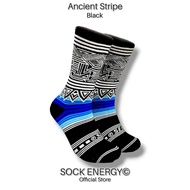 KATUN Energy Ancient Stripe Sock Socks-Black Blue- Cotton Material, One Size Adult ft