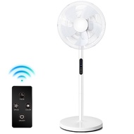SIMMO Fan Remote Control Floor Fan Kipas 16 Inch Big Fan 8 Levels Adjustable Remote Control Timer Ho