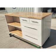 99HomeStore ไอส์แลนด์ครัว/โต๊ะเตรียมอาหาร ก80*ย180*ส90 As the Picture One