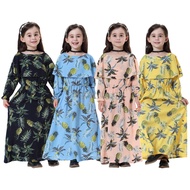 Baju Kurung Kids Clothing Girl Fashion Muslimah Wear Baju Raya Robe Maxi Dress Jubah Kanak Budak Perempuan Muslimah Baju