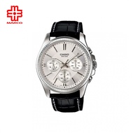 Casio General MTP-1375L-7AV Black Leather Band Men Watch