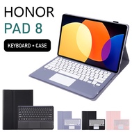 For Honor Pad 8 12 Inches Wireless Bluetooth Keyboard Case Trackpad Touch Pad Flip Leather Cover For Huawei Honor Tablet Pad