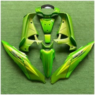 ชุดสีเวฟ125ไอบังลม สีเขียวทูโทน มี14ชิน แถมฟรีน๊อตพอช J10