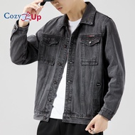 แจ็คเกต Trucker ยีนส์ผู้ชายอบอุ่น