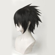 High Quality Sasuke Uchiha Cosplay Wig Short Black Heat Resistant Synthetic Hair Anime Cosplay Wigs 