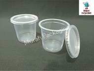 EC 6oz Round Container (100pcs±) E180T / Disposable Plastic Food Container/Bekas Dadih/Jelly/Jeli