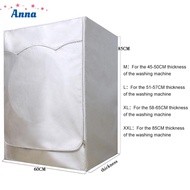 【Anna】Waterproof and Dust proof Washer Cover for Front Load Washer Dryer Silver Coated