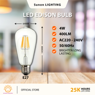 10 PCS LED Edison bulb Filament ST64 Bulb E27 4W Chandelier Bulb Decoration Bulb