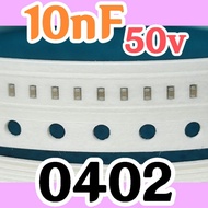 10pcs Ceramic Capacitors SMD 0402 1005 50V 10nF 50v 10 nF 10000pF 0.01uf 0.01uf 0.01uf 0.01 uf 0.01 